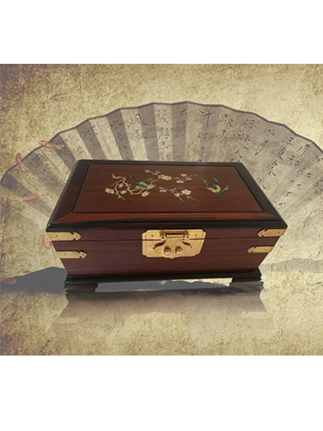 Inlaid Wood Carving Jewelry box