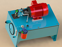 The work of hydraulic transducer in hydraulic power unit