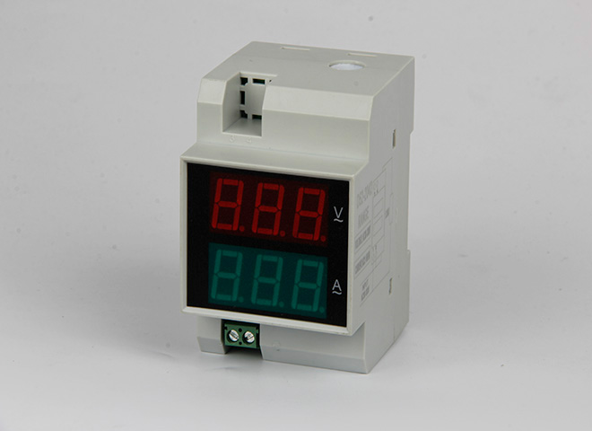 D52-2042 Type rail digital display AC voltage and current dual display table